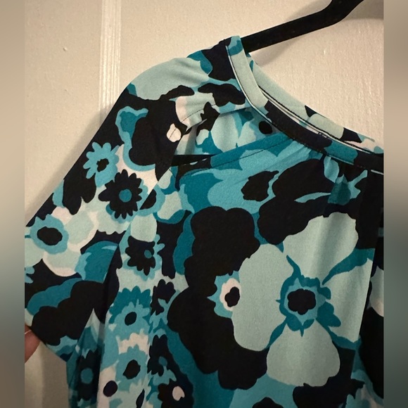 NWT Michael Kors Plus Size Floral-Print A-Line Dress Size 2X - Picture 6 of 8